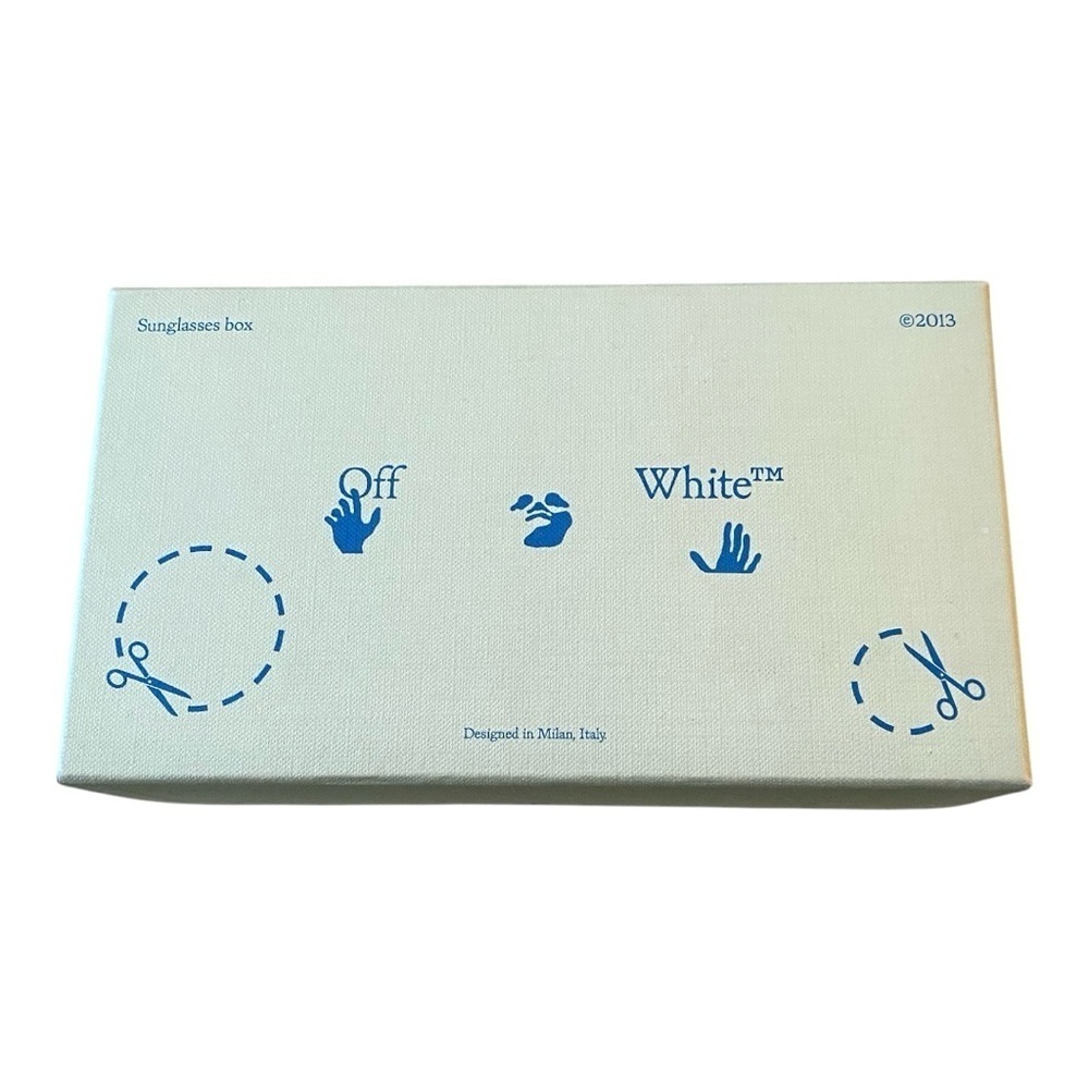 Off White Sunglasses Box and Cleaning Cloth ONLY - does not include sunglasses